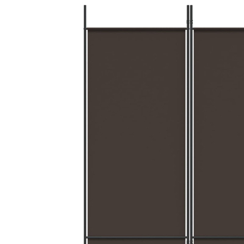 vidaXL 3-panelový paraván hnedý 150x220 cm látka