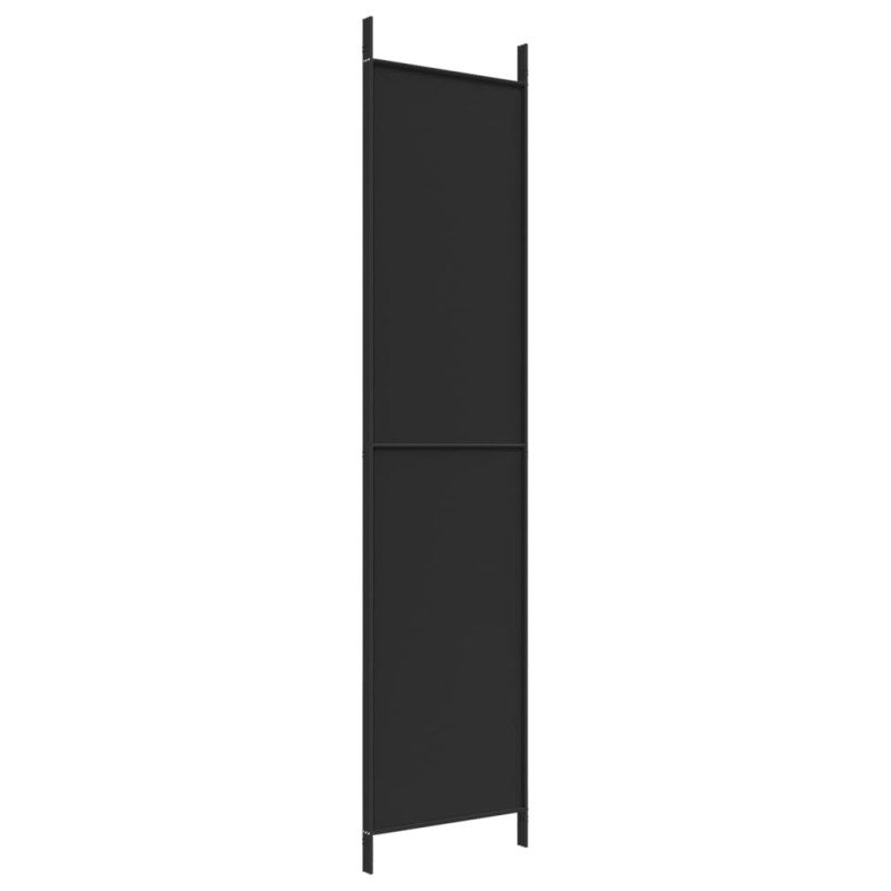 vidaXL 3-panelový paraván čierny 150x220 cm látkový