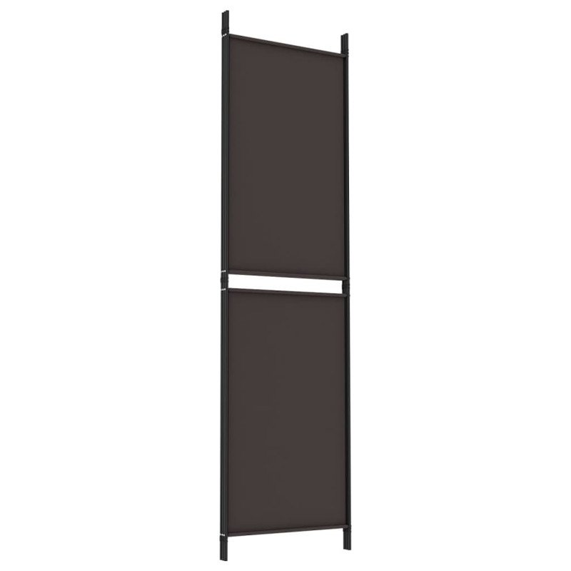 vidaXL 3-panelový paraván hnedý 150x180 cm látka
