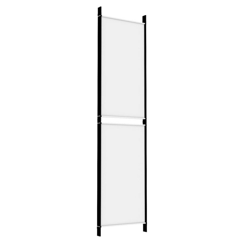 vidaXL 4-panelový paraván biely 200x200 cm látkový