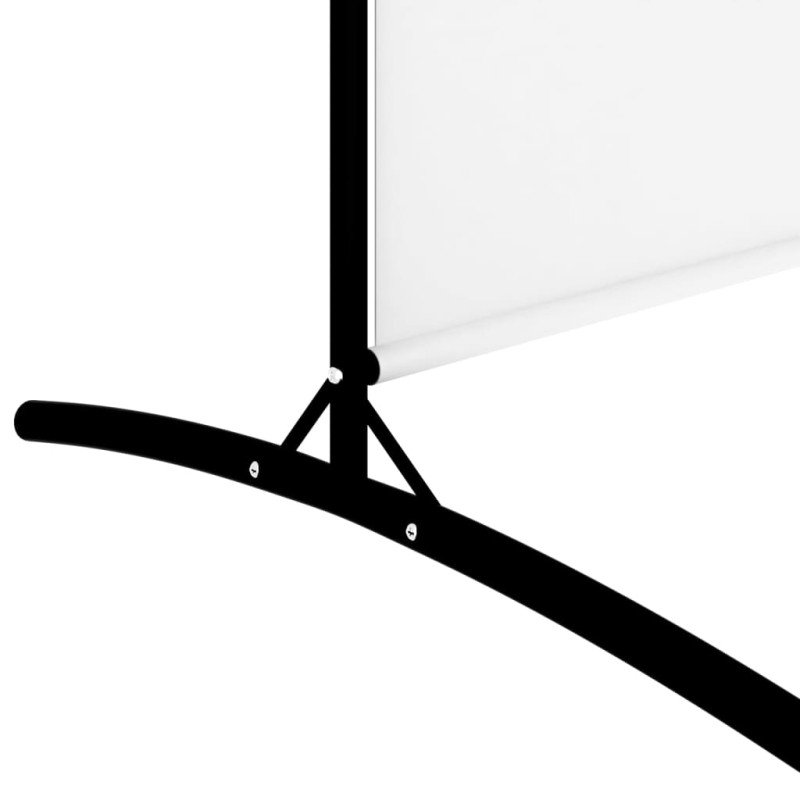 vidaXL 5-panelový paraván biely 433x180 cm látkový