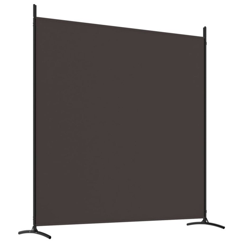 vidaXL 3-panelový paraván hnedý 525x180 cm látkový