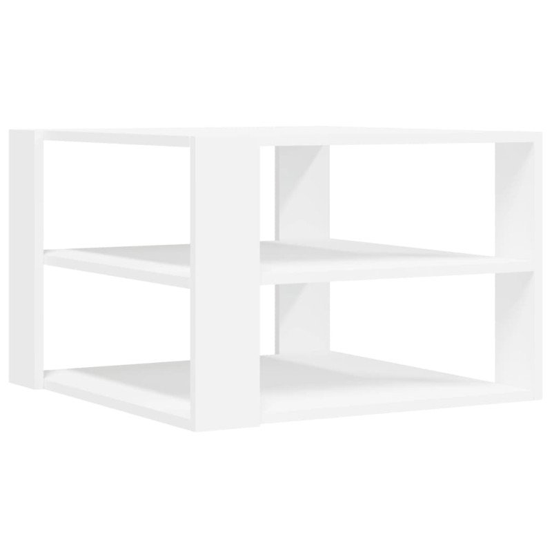 vidaXL Konferenčný stolík biely 59,5x59,5x40 cm kompozitné drevo