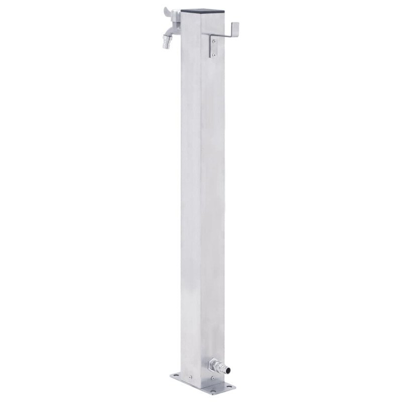vidaXL Záhradný vodný stĺpik 60 cm nehrdzavejúca oceľ štvorcový