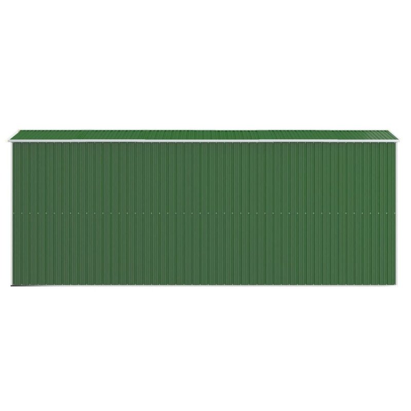 vidaXL Záhradná kôlňa zelená 192x523x223 cm pozinkovaná oceľ