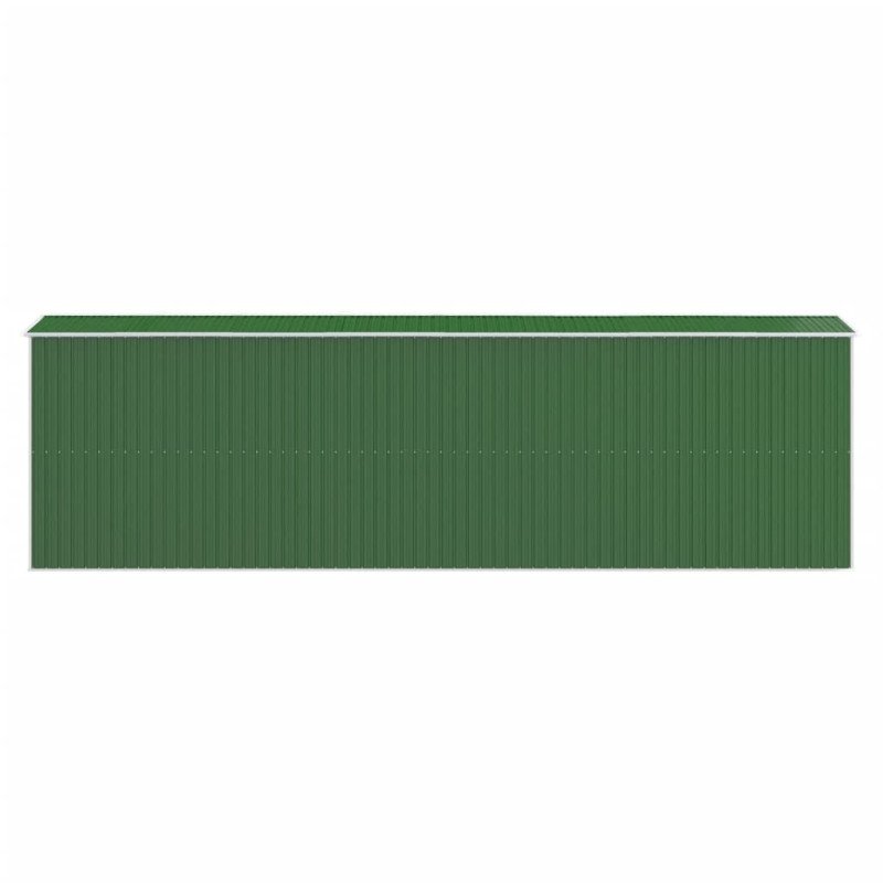 vidaXL Záhradná kôlňa zelená 192x689x223 cm pozinkovaná oceľ