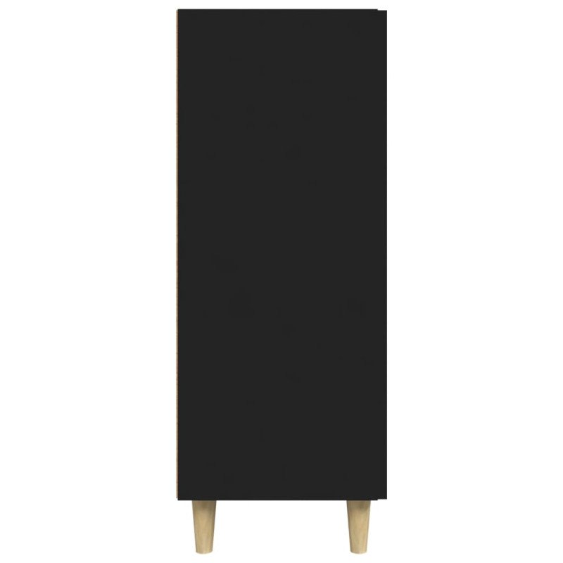 vidaXL Komoda čierna 69,5x34x90 cm kompozitné drevo