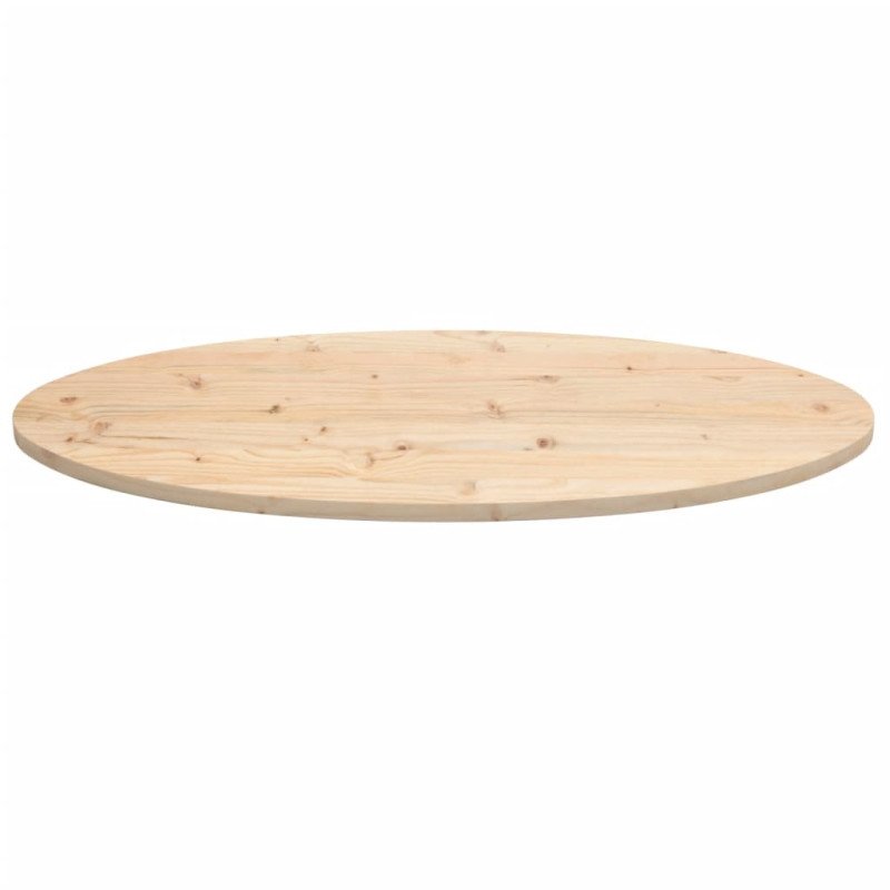 vidaXL Stolová doska 110x55x2,5 cm, borovicový masív, oválna