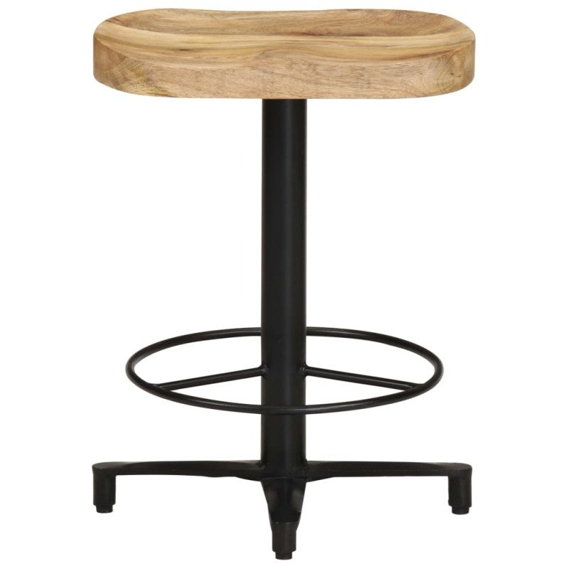 vidaXL Barové stoličky 2 ks 52 cm mangovníkový masív