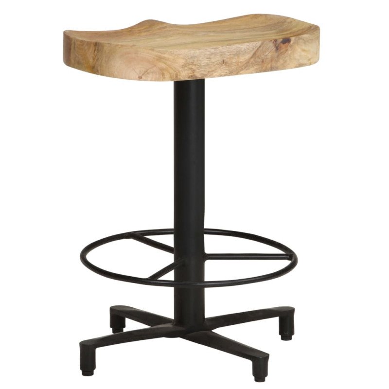 vidaXL Barové stoličky 2 ks 52 cm mangovníkový masív