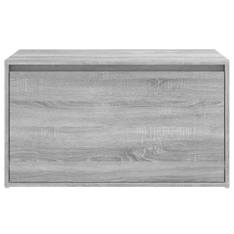 vidaXL Lavica do chodby 80x40x45 cm sivý dub sonoma spracované drevo