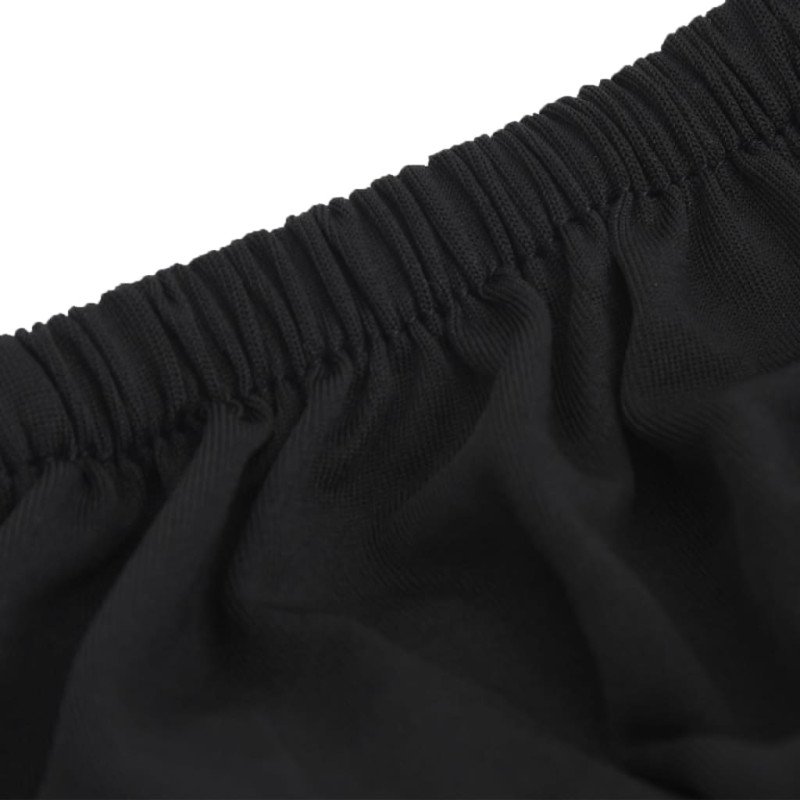 vidaXL Naťahovací poťah na 2-miestnu pohovku čierny polyester Jersey