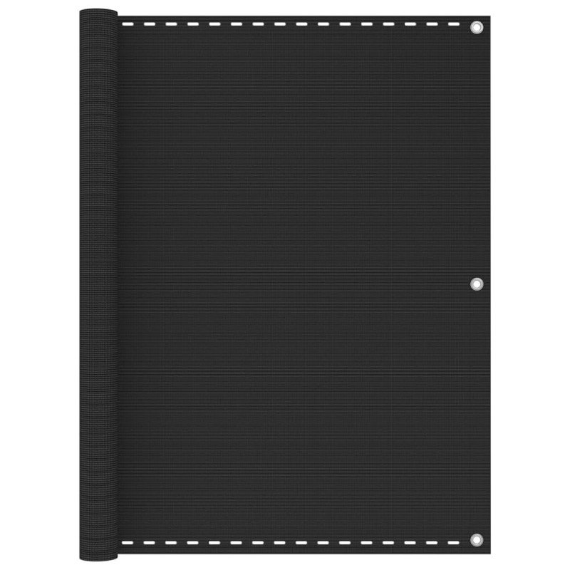 vidaXL Balkónová markíza antracitová 120x500 cm HDPE