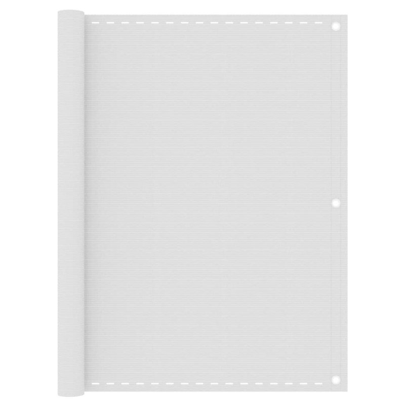vidaXL Balkónová markíza biela 120x600 cm HDPE