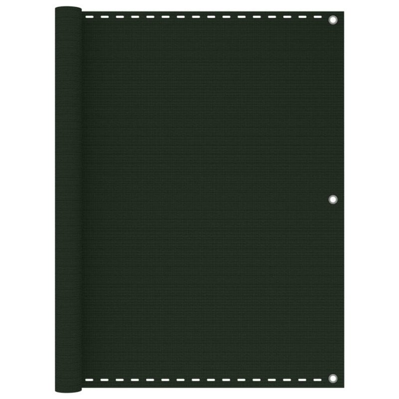 vidaXL Balkónová markíza tmavozelená 120x300 cm HDPE