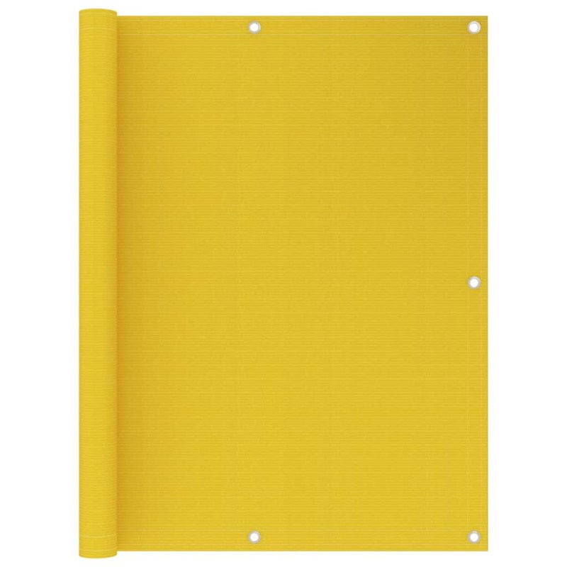 vidaXL Balkónová markíza, žltá 120x500 cm, HDPE