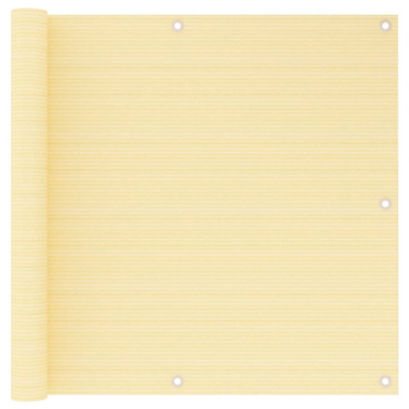 vidaXL Balkónová markíza béžová 90x600 cm HDPE