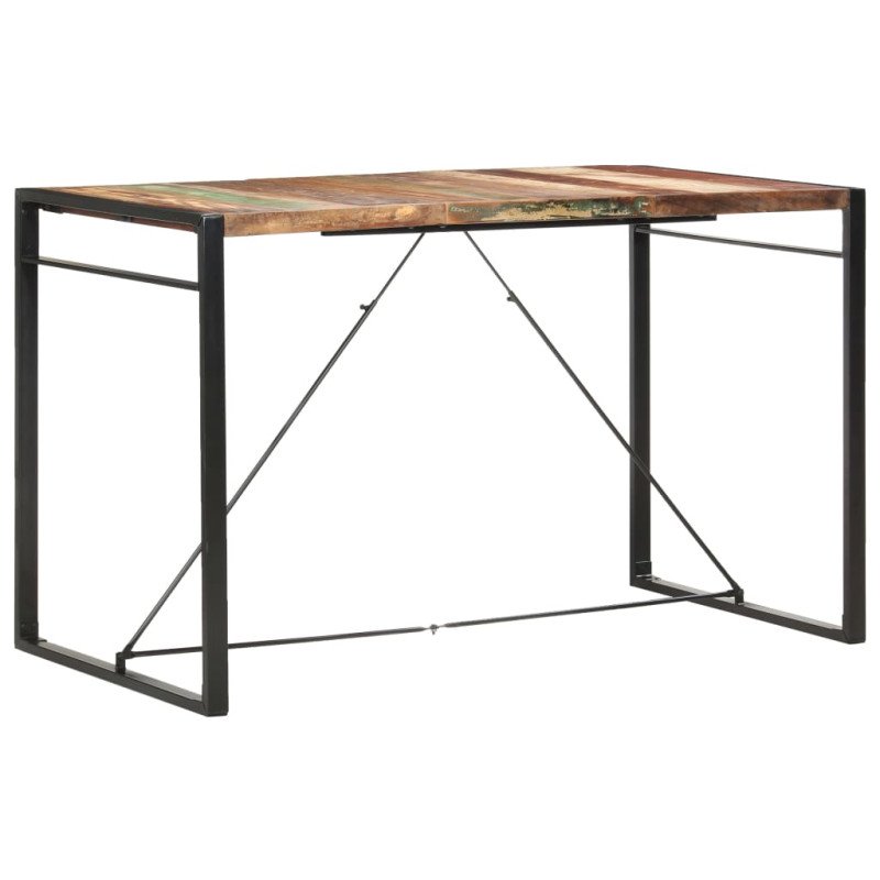 vidaXL Barový stolík 180x90x110 cm masívne recyklované drevo