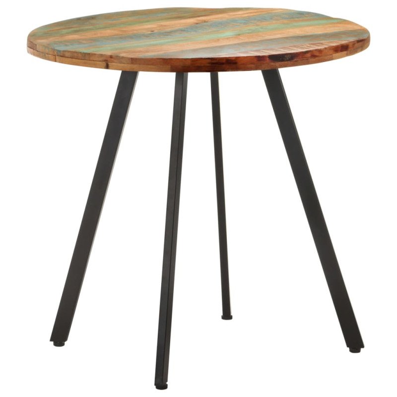 vidaXL Jedálenský stôl 80 cm recyklovaný masív