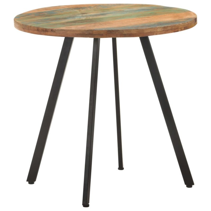 vidaXL Jedálenský stôl 80 cm recyklovaný masív