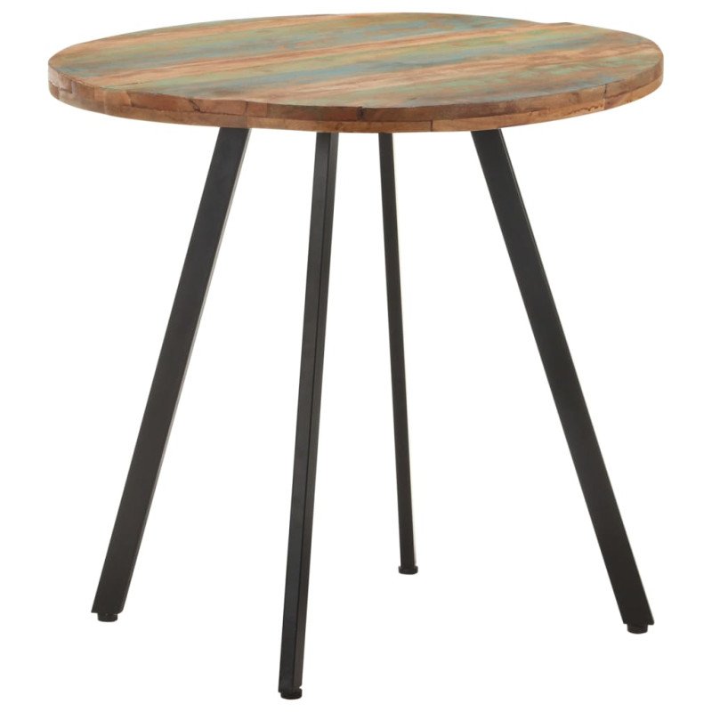 vidaXL Jedálenský stôl 80 cm recyklovaný masív