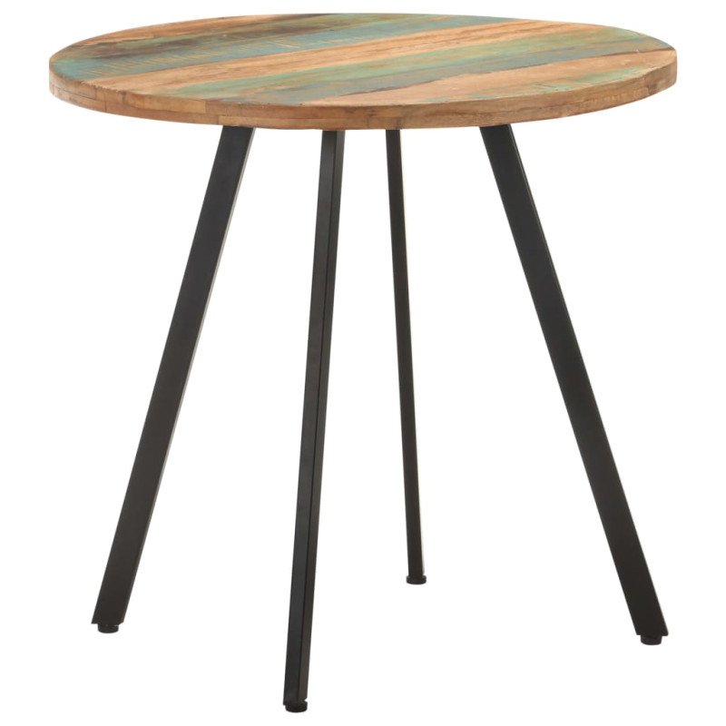 vidaXL Jedálenský stôl 80 cm recyklovaný masív