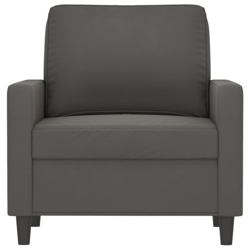 vidaXL Kreslo tmavosivé 60 cm zamat