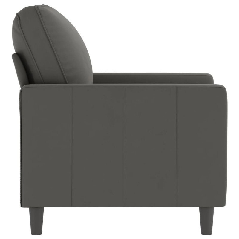 vidaXL Kreslo tmavosivé 60 cm zamat