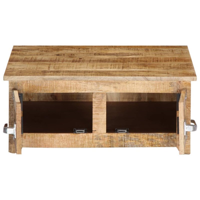 vidaXL Konferenčný stolík 70x70x30 cm mangovníkový masív