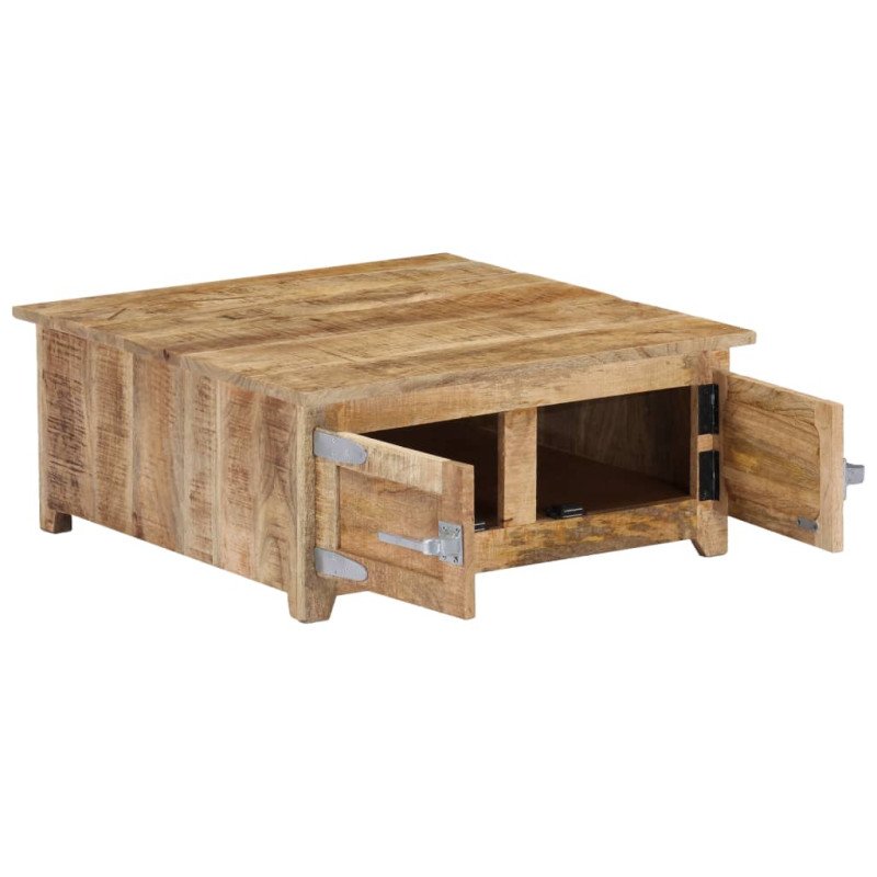 vidaXL Konferenčný stolík 70x70x30 cm mangovníkový masív