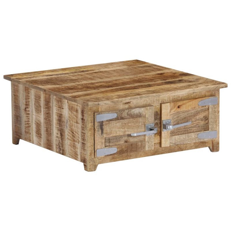 vidaXL Konferenčný stolík 70x70x30 cm mangovníkový masív
