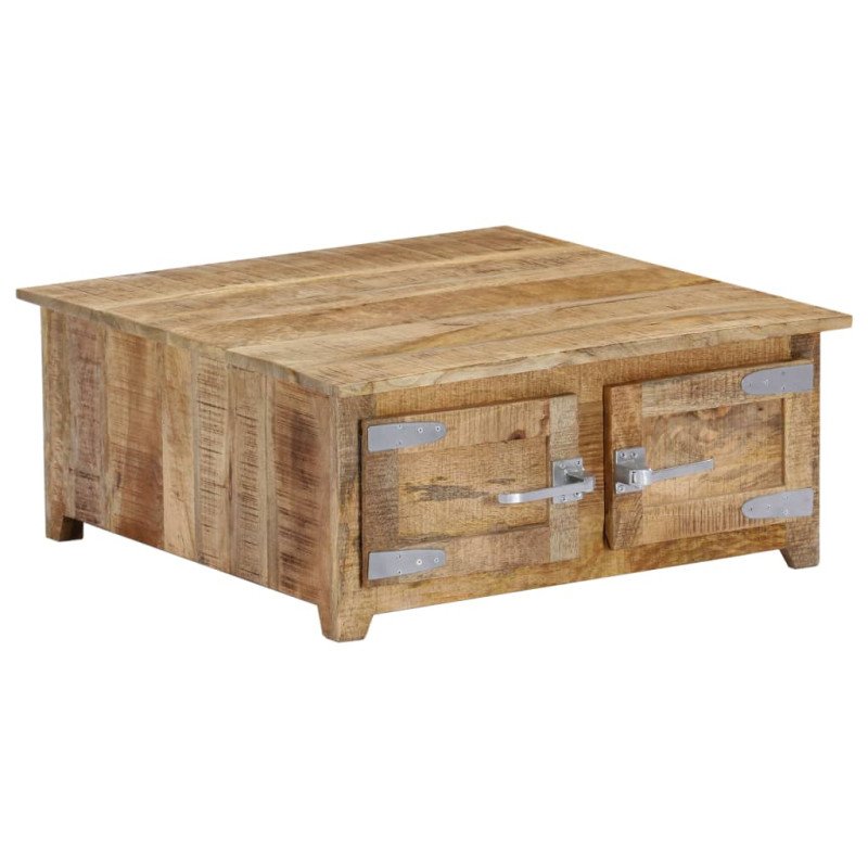 vidaXL Konferenčný stolík 70x70x30 cm mangovníkový masív
