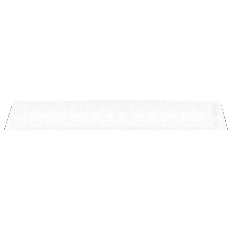 vidaXL Fóliovník s oceľovým rámom biely 42 m² 14x3x2 m