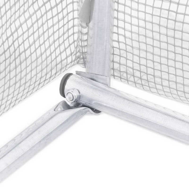 vidaXL Fóliovník s oceľovým rámom biely 72 m² 24x3x2 m