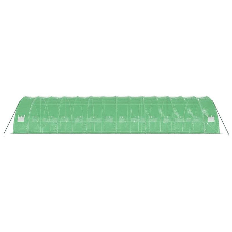 vidaXL Fóliovník s oceľovým rámom zelený 84 m² 14x6x2,85 m