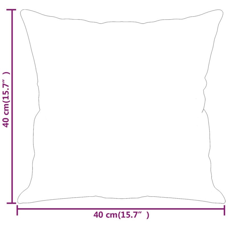 vidaXL Dekoratívne vankúše 2 ks bledosivé 40x40 cm zamat