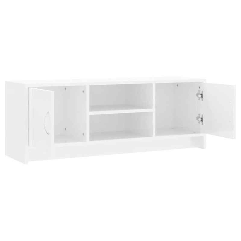 vidaXL TV skrinka lesklá biela 102x30x37,5 cm kompozitné drevo