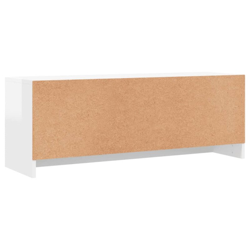 vidaXL TV skrinka lesklá biela 102x30x37,5 cm kompozitné drevo