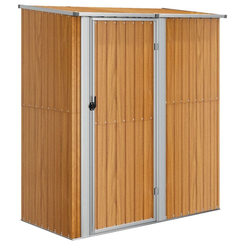 vidaXL Záhradná kôlňa 180,5x97x209,5cm pozinkovaná oceľ drevený vzhľad