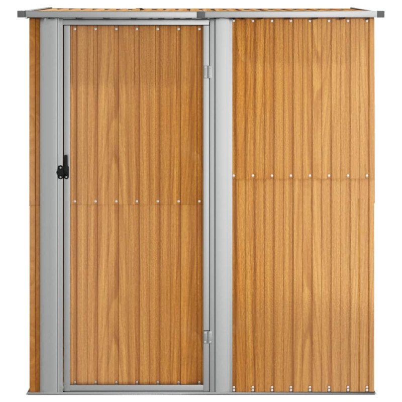 vidaXL Záhradná kôlňa 180,5x97x209,5cm pozinkovaná oceľ drevený vzhľad