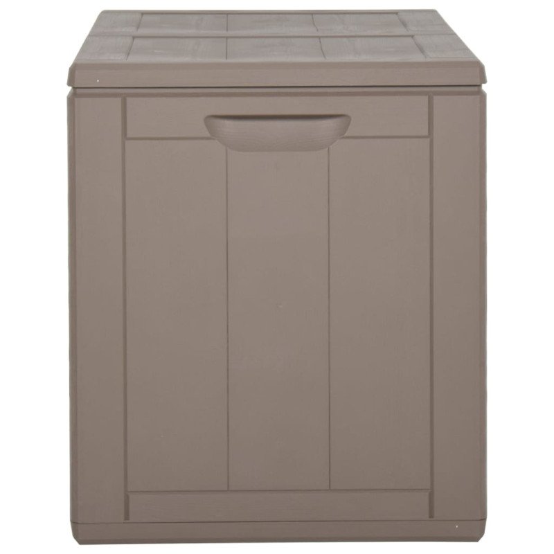 vidaXL Záhradný úložný box 180 l, hnedý, PP ratan