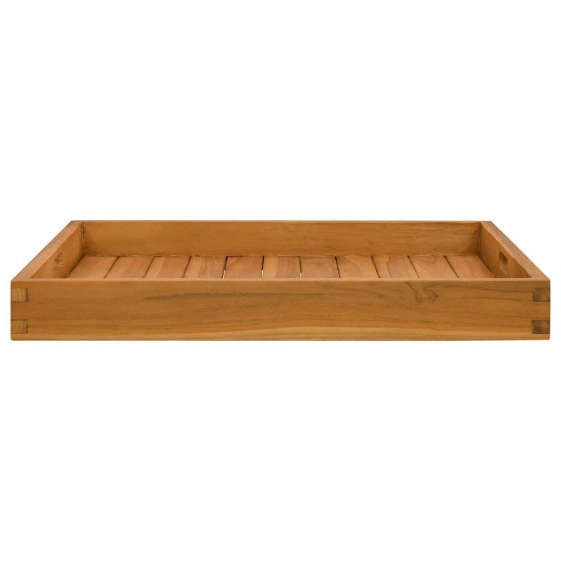 vidaXL Servírovací podnos 60x60 cm masívne tíkové drevo