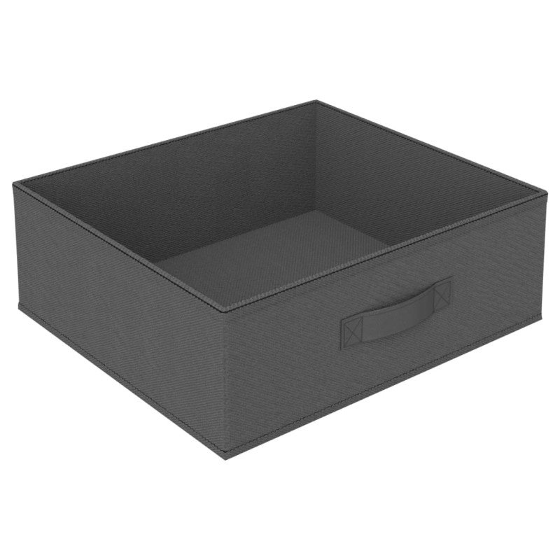 vidaXL Úložný regál so 4 látkovými košmi oceľový sivý