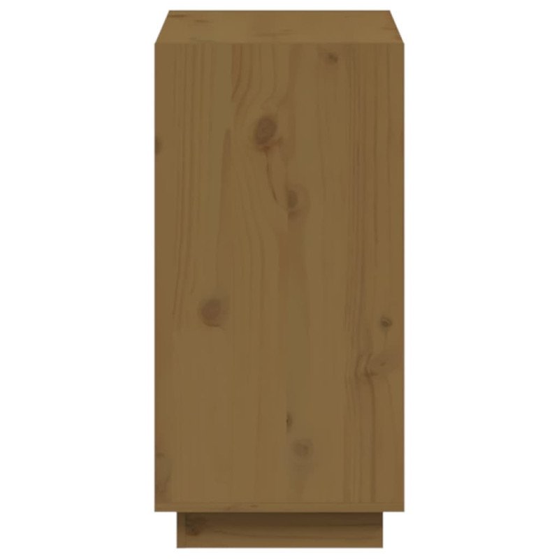 vidaXL Knižnica medovo-hnedá 60x35x71 cm masívna borovica