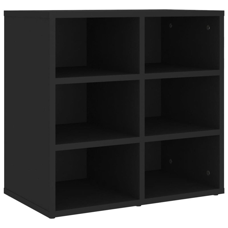 vidaXL Skrinky na topánky 2 ks čierne 52,5x30x50 cm