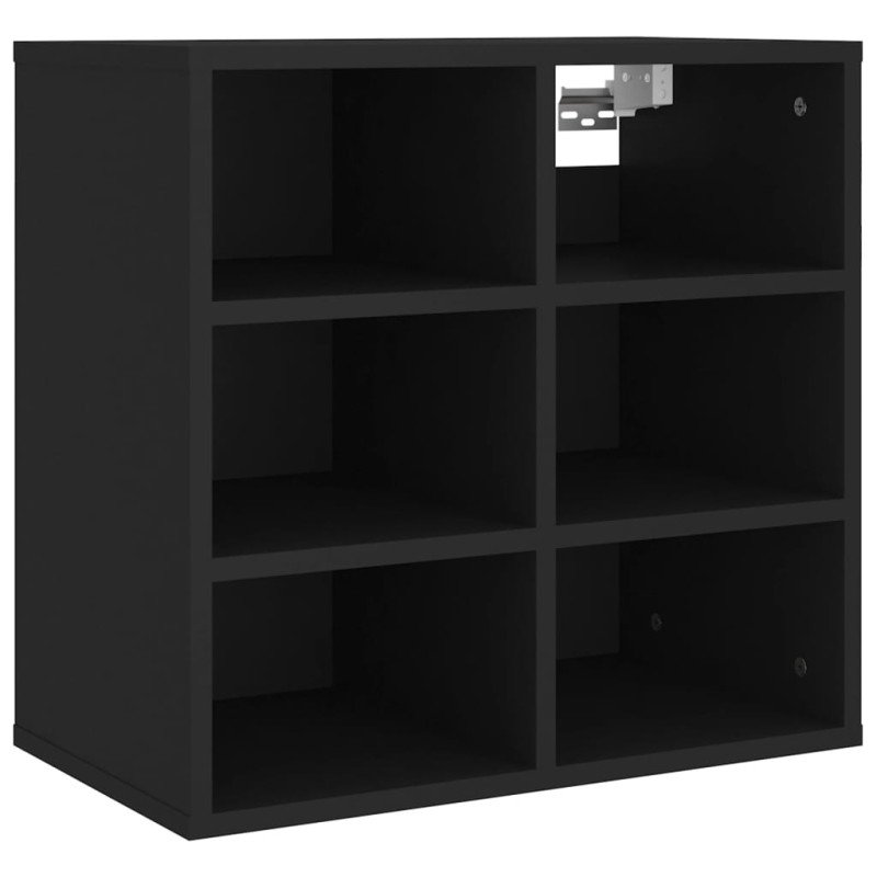 vidaXL Skrinky na topánky 2 ks čierne 52,5x30x50 cm