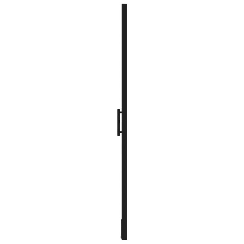 vidaXL Sprchové dvere čierne 100x178 cm tvrdené sklo