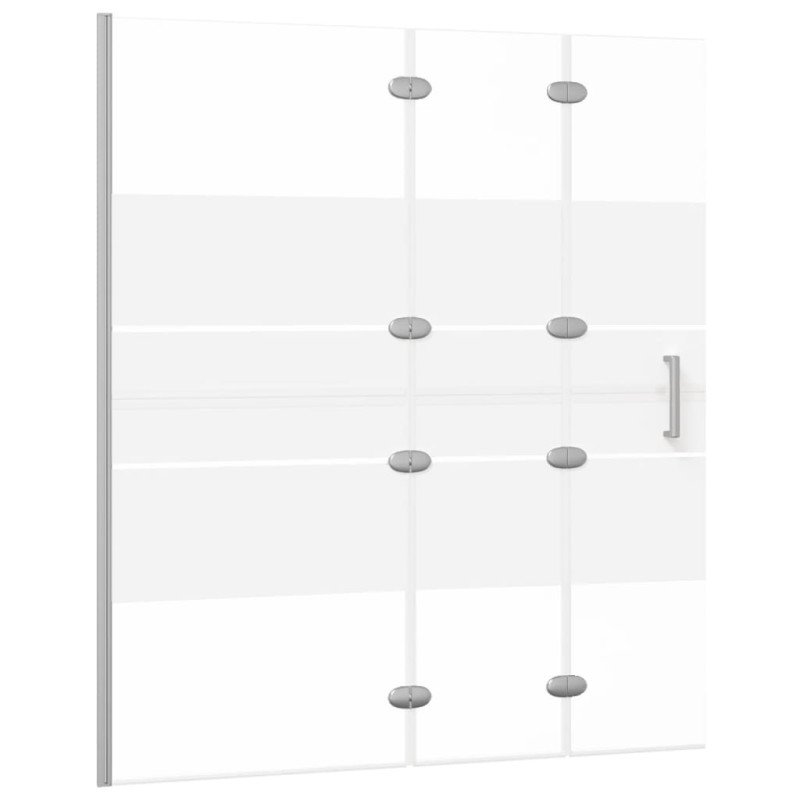 vidaXL Skladací sprchový kút ESG 120x140 cm biely