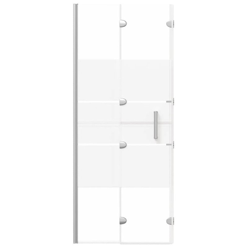 vidaXL Skladací sprchový kút ESG 120x140 cm biely