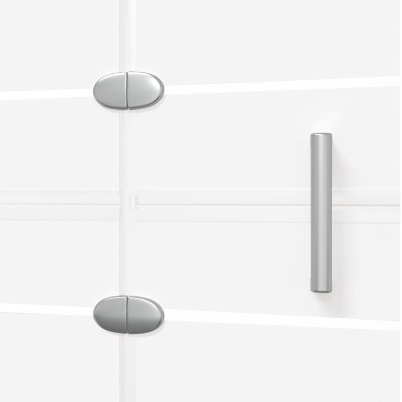 vidaXL Skladací sprchový kút ESG 120x140 cm biely